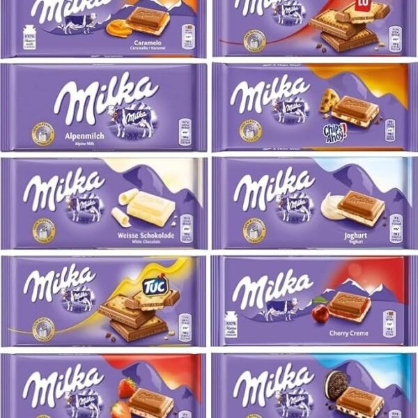 Milka Chocolate Selection Box (Pack Of 10) Delicious Tasty And Twisty Treat Gift Hamper